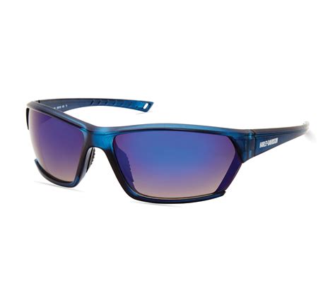 Geometric Lifestyle Mens Sunglasses Matte Blue Harley Davidson Au