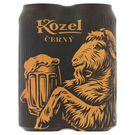 Kozel Černý Piwo ciemne 4 x 500 ml promocja Carrefour Express Ding pl