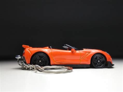 Corvette C Z Hot Wheels Keychain Etsy