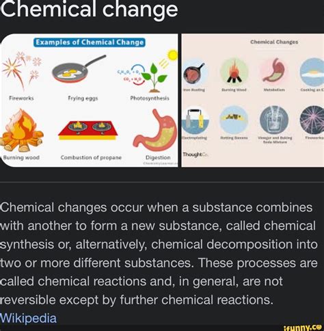 Chemical change Examples of Chemical Change I Chemical changes occur ...