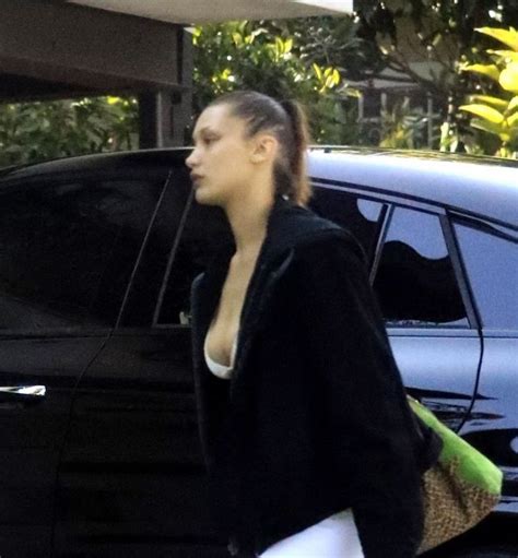 Bella Hadid Showed Off Her Tits In Los Angeles 12 Photos The Fappening