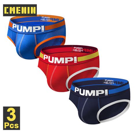 Pump Pcs Mesh Hip Raise Cotton Sexy Underwear Men Jockstrap Briefs Hot Sale Men Bikini