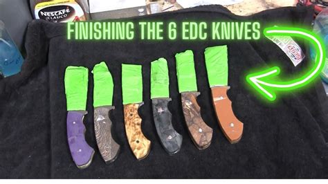 Bladesmithing Finishing The Edc Knives Youtube