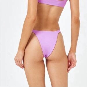 L Space Swim Lspace Wilder Bitsy Bikini Bottom Xl Jewel Purple Pastel Strappy Cheeky Retro