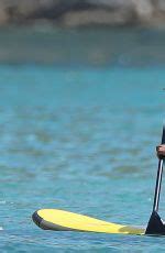 Melanie Brown In Bikini Paddleboarding In In Ibiza Hawtcelebs