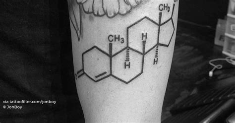 Testosterone Tattoo Located On The Upper Arm