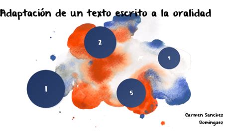 Adaptación De Un Texto Escrito A La Oralidad By Carmen Sanchez On Prezi