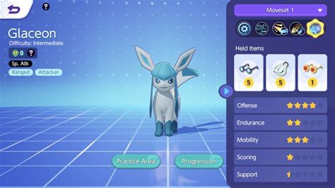 Pokémon Unite Glaceon How To Unlock Moveset Best Build GINX TV