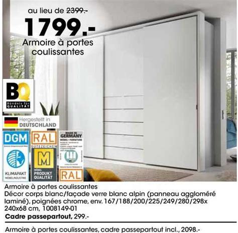 Promo Armoire à Portes Coulissantes chez Mobel Martin iCatalogue fr