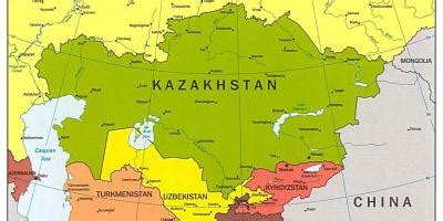 Kazakhstan map - Maps Kazakhstan (Central Asia - Asia)