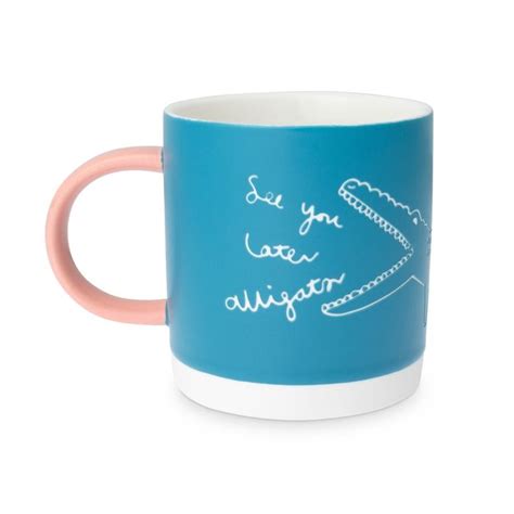 Oliver Bonas See You Later Alligator Blue Ceramic Mug from Oliver Bonas | Oliver Bonas | See you ...