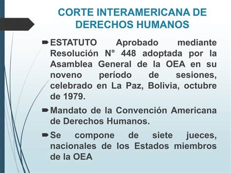 Sistema Interamericano De Ddhh PPT