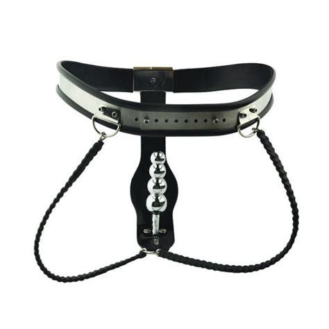 Stainless Steel Female Chastity Belt With Anal Plug SQ CHASTITYGO