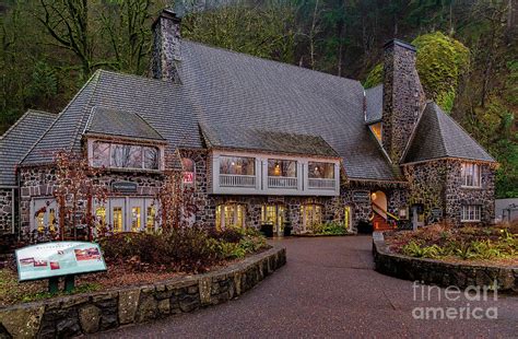 Multnomah Falls Lodge Photograph by Jon Burch Photography