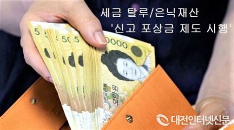 지방세 탈루 체납자의 은닉재산 신고하면 포상금 지급 한다