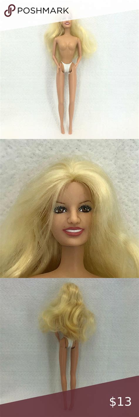 Unbranded Long Blonde Hair Nude Caucasian 1999 Doll 12 Inches Arms And Legs Move