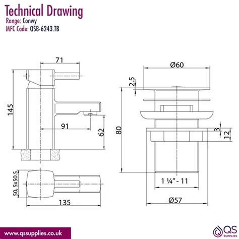 Qs Basics Conwy Chrome Square Mono Basin Mixer Tap