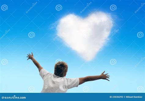 Boy with the Open Hands To the Sky Stock Photo - Image of hand, energy ...