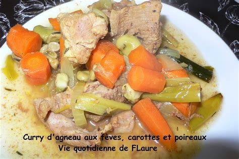 Curry d agneau aux fèves carottes et poireaux Le Blog Pour Noël