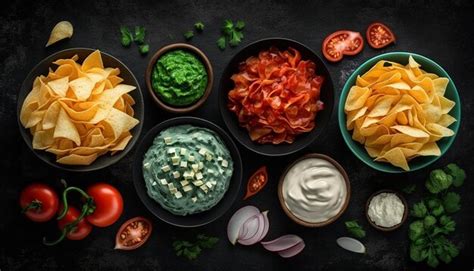 Premium Photo Snacks And Chips With Different Flavors Generative Ai