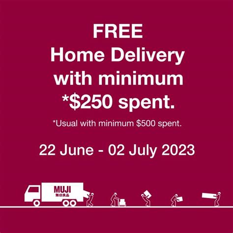 MUJI FREE Home Delivery Promotion 22 Jun 2023 2 Jul 2023