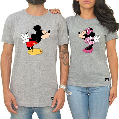 Kit Camiseta Casal Namorados Mickey E Minnie Elo