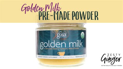 Golden Milk Pre Made Powder Zesty Ginger