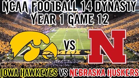 Ncaa Football 14 Dynasty Year 1 Game 12 At 14 Nebraska Youtube