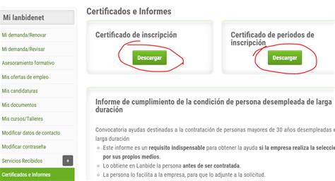 Certificados Desde Mi Lanbidenet Gobierno Vasco Euskadi Eus