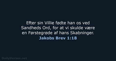 August Dagens Bibelvers Da Jakobs Brev