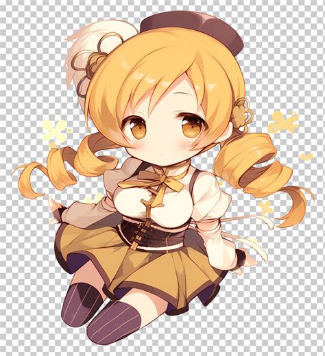 Mami Tomoe Cute Anime Girl With Blonde Hair PNG Clipart Anime Anime Girl Blonde Character