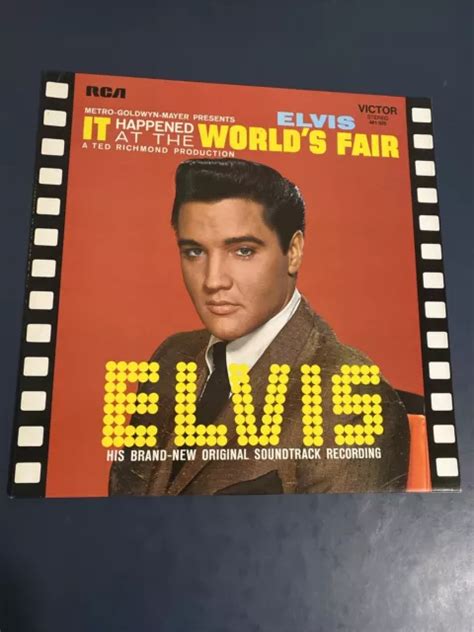 Elvis Presley It Happened At The World S Fair Album Lp France Press Rca