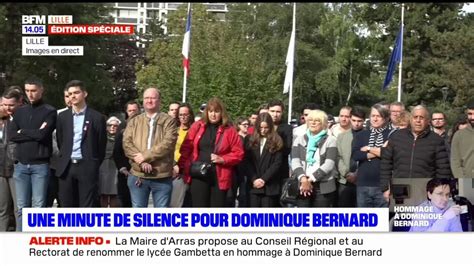 Professeur tué à Arras la minute de silence à Lille