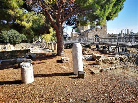 Agia Kyriaki Church And Saint Paul S Pillar Editorial Image Image