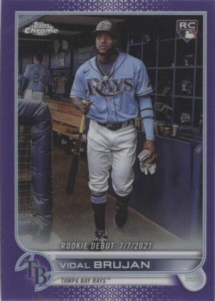 2022 Topps Chrome Update Series Rookie Debut Purple Refractor Usc91