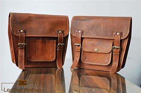 Leather Native Motorcycle Saddlebags | Wind Burned Eyes