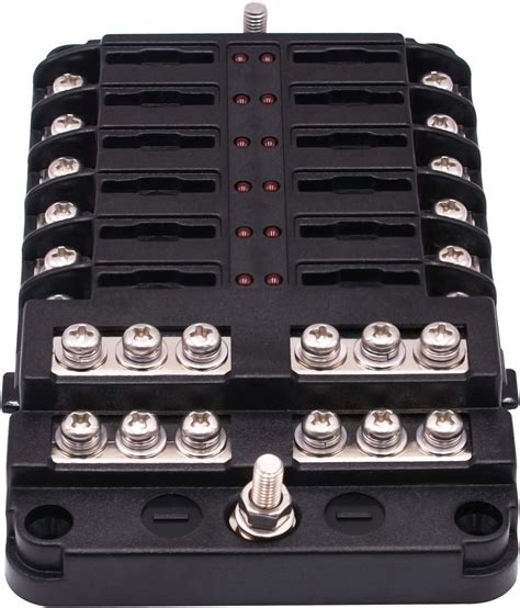 Buy Shkalacar Fuse Box With Negative Bus Way Blade Fuses Holder