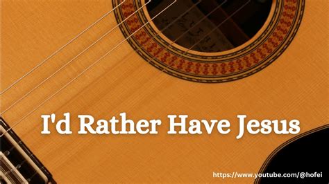 I D Rather Have Jesus Fingerstyle Guitar Tab Youtube