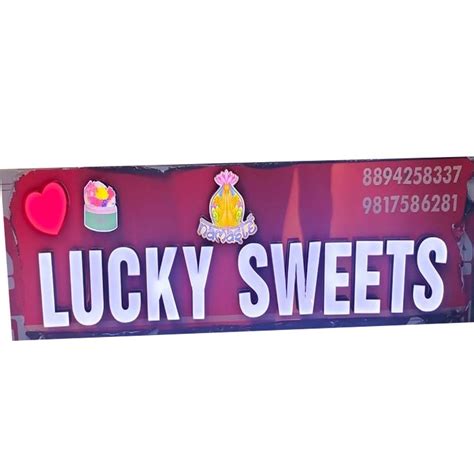 Led Rectangle Acp Board With Acrylic Letters For Advertisement At Rs