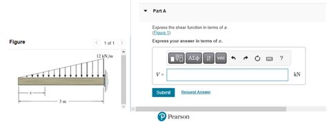 Solved Express The Shear Function In Terms Of X Figure Chegg