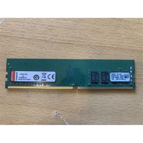金士頓Kingston DDR4 2400 8GB KVR24N17S8/8 記憶體 單面顆粒 | 蝦皮購物