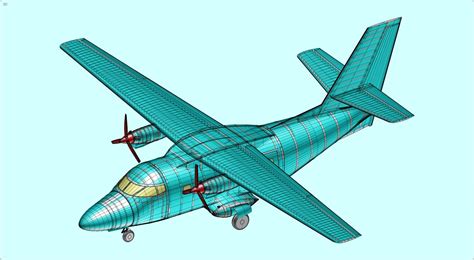 捷克L410（Rev）涡轮喷气飞机实体装配模型 3D模型 $30 - .3dm .3ds .dwg .obj .unknown .skp ...