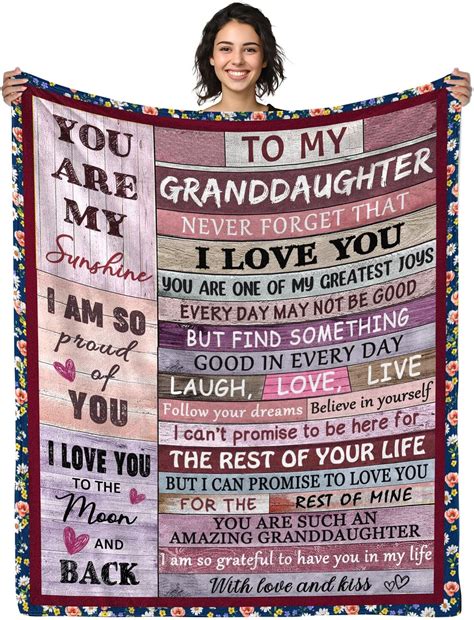 Amazon.com: Granddaughter Gifts from Grandma, Granddaughter Blanket 60