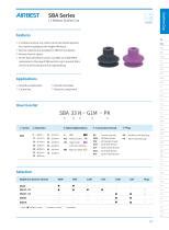 Ventosa De Fuelle SBA Series AIRBEST Vacuum Technology CO LTD