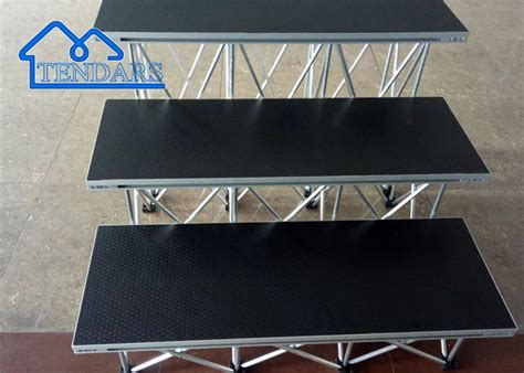 Custom Aluminum Adjustable Portable Stage Platform Wooden Portable