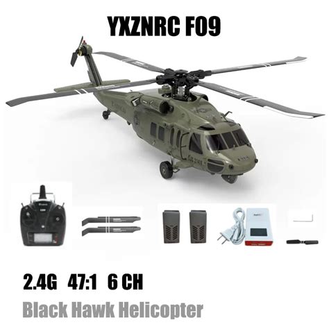 Yuxiang Rc F09 Uh60 Black Hawk 2 4g 6ch 3d6g System Dual Brushless