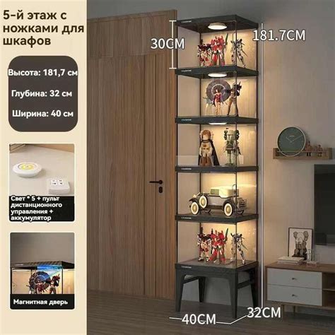 Шкаф-витрина 2LApp2H3, 40x32x181 см купить c доставкой на OZON по ...