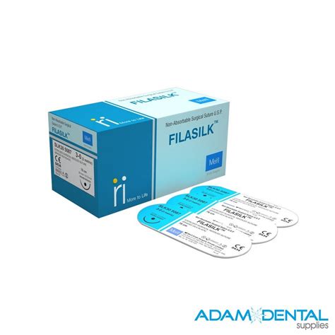 Filasilk Silk Sutures Meril Adam Dental Supplies Australia