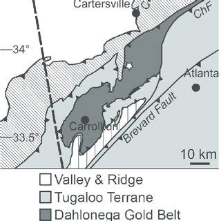 Simplified Geologic Map Showing The Location Of The Study Area With