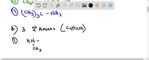 Solved Draw Structural Formulas For All The Amines Having The Formula